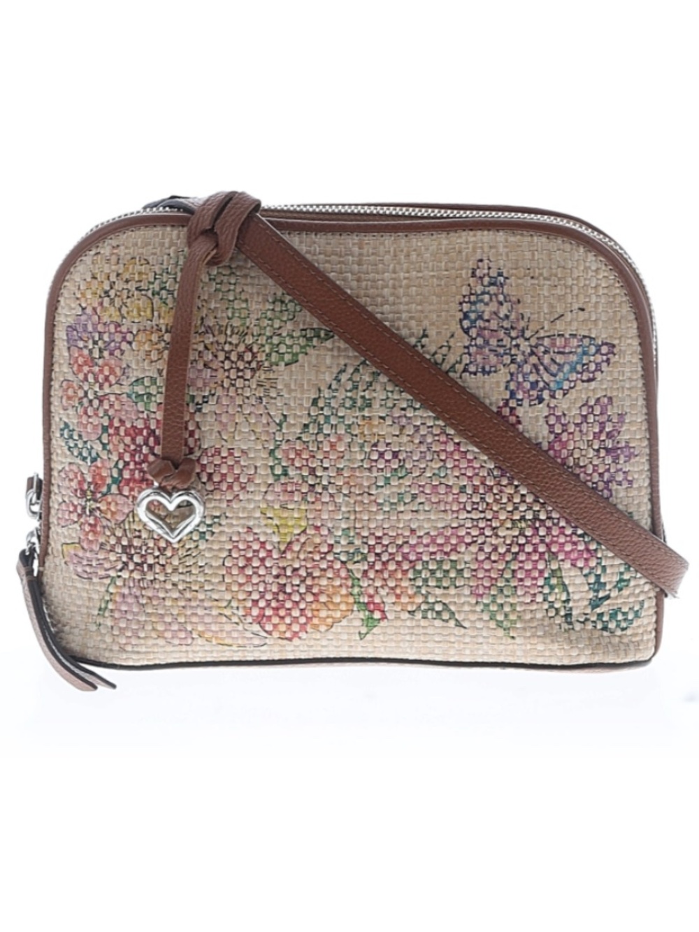 Brighton Jovie Straw Organizer Bag Paradise Garden Collection